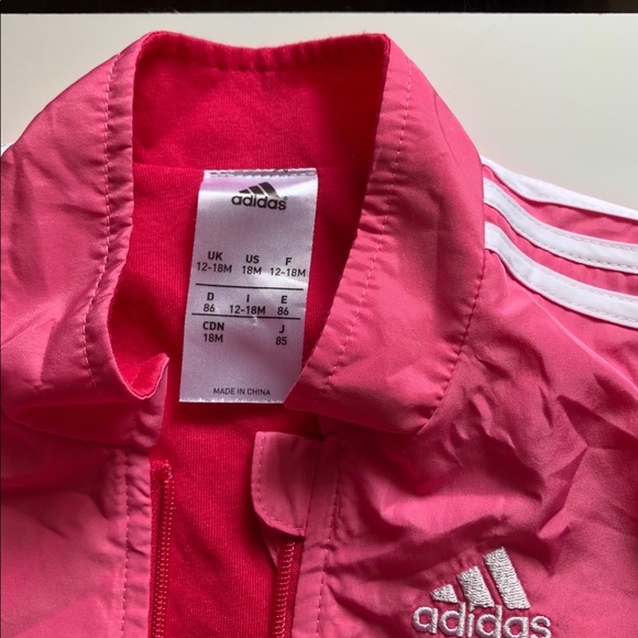 18M Girls: Adidas Zip-Up Track Jacket - Picture 3 of 4
